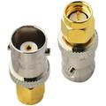 BOOBRIE BNC SMA Coax Connector SMA Male to BNC Female Coaxial Connector Low Loss RF Coax Adapter for Antennas