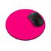HYYYYH Non-Slip Round Mousepad Solid Hot Pink Mouse Pad for Home Office and Gaming Desk