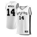 Blake Wesley Men's Fanatics Branded White San Antonio Spurs Fast Break Custom Replica Jersey - Association Edition