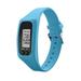 Stiwee Watch Cases for Men Pedometer Watch with LCD Display Walking Fitness Wristband Digital Step Count/Sky Blue