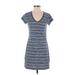 Gap Outlet Casual Dress: Blue Stripes Dresses - Women's Size Small