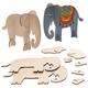 Wooden Elephant Kits (Pack of 6) Art Craft Kits