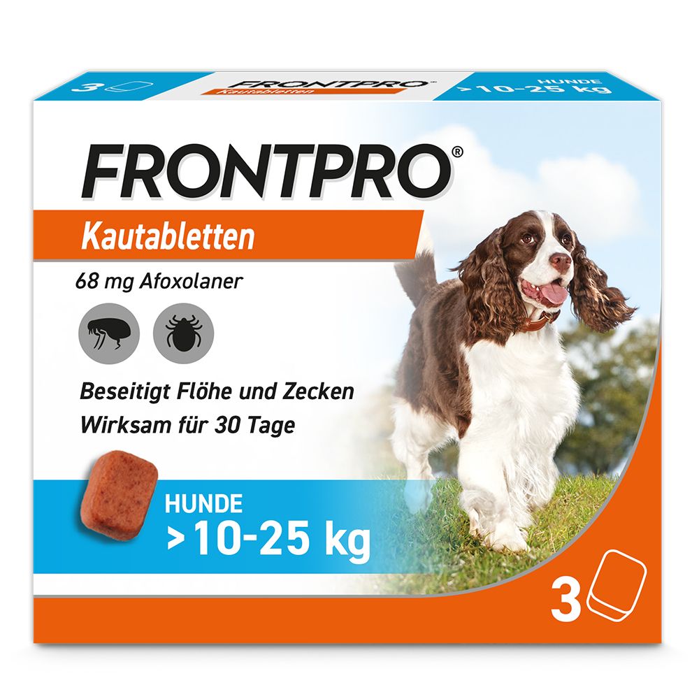 Frontpro 68 mg Kautabletten f.Hunde >10-25 kg 3 St Image