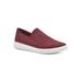 Women's Unit Sneaker by White Mountain in Burgundy Fabric (Size 7 1/2 M)