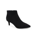 Women's Edith Bootie by Aerosoles in Black Faux Suede (Size 10 M)