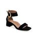 Women's Eliza Dressy Sandal by Aerosoles in Black Suede (Size 10 1/2 M)