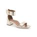 Women's Eliza Dressy Sandal by Aerosoles in Soft Gold Leather (Size 5 M)