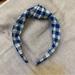 J. Crew Accessories | J.Crew Knot Headband | Color: Blue/White | Size: Os