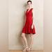 Anthropologie Dresses | Beautiful Holiday Party Anthropologie Flounced Lace Red Dress | Color: Red | Size: 2p