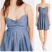 Madewell Dresses | Madewell Blue Chambray Tie Front Dress | Color: Blue | Size: 4