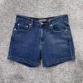 Levi's Shorts | Levis 515 Shorts Womens 8 Blue Jean Denim Casual Summer Stretch 4” | Color: Blue | Size: 8