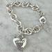 American Eagle Outfitters Jewelry | American Eagle Heart Charm Bracelet Silver Tone | Color: Silver | Size: Os