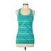 C9 By Champion Active Tank Top: Teal Color Block Activewear - Women's Size Large