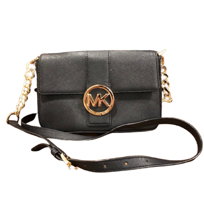 Michael Kors Bags | Michael Kors Small Black Purse With Gold Logo | Color: Black/Gold | Size: Os