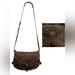Louis Vuitton Bags | Louis Vuitton Saumur 30 Monogram Brown Denim Crossbody / Shoulder Bag | Color: Brown | Size: 11.8" W X 9.4" H X 4.7" D
