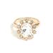 J. Crew Jewelry | J. Crew Crystal Gem Ring Oval Rhinestone Cz Statement Ring 14k Gold Plated Nwt | Color: Gold | Size: Various