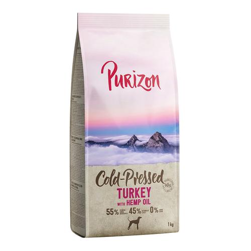 4x1kg Purizon Kaltgepresst Pute mit Hanföl Trockenfutter für Hunde