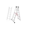 MYPRO PREMIUM LINE LADDER | Double Extension Ladder | Professional Aluminium Combination Ladder | Multipurpose | 2X6 Tread | EN131 & TÜV Certified | 150KG Capacity | Ideal for Trade & DIY