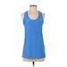 Under Armour Active Tank Top: Blue Activewear - Women's Size Small