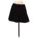 Banana Republic Casual Mini Skirt Mini: Black Solid Bottoms - Women's Size 6 Petite