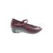 Jambu Wedges: Burgundy Solid Shoes - Women's Size 7 - Almond Toe