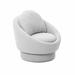 Lounge Chair - Comfort Design Mats Sam Light Grey Boucle Swivel Lounge Chair in Gray | 32 H x 32 W x 34 D in | Wayfair TS54241LG-AC