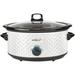 Brentwood Appliances 7 Qt. Slow Cooker Ceramic/Metal in White | Wayfair BTWSC157W