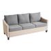 Latitude Run® Quantrel 6 Piece Rattan Sofa Seating Group w/ Cushions Synthetic Wicker/All - Weather Wicker/Wicker/Rattan in Gray | Outdoor Furniture | Wayfair