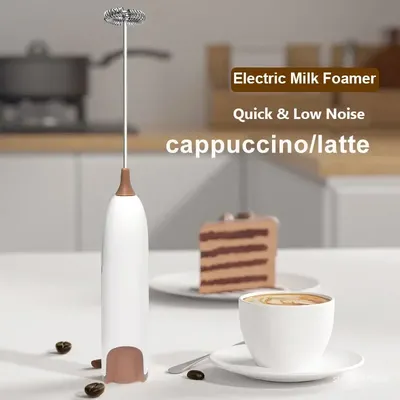 Mini mousseur à lait électrique portable mousseur à lait cafetière cappuccino crémier fouet