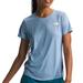 The North Face Women's Elevation Short Sleeve Tee (Size XXL) Steel Blue, Polyester