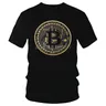 Bitcoin Gold T Shirt uomo manica corta T-Shirt in cotone criptovaluta Crypto Currency Geek Tee top