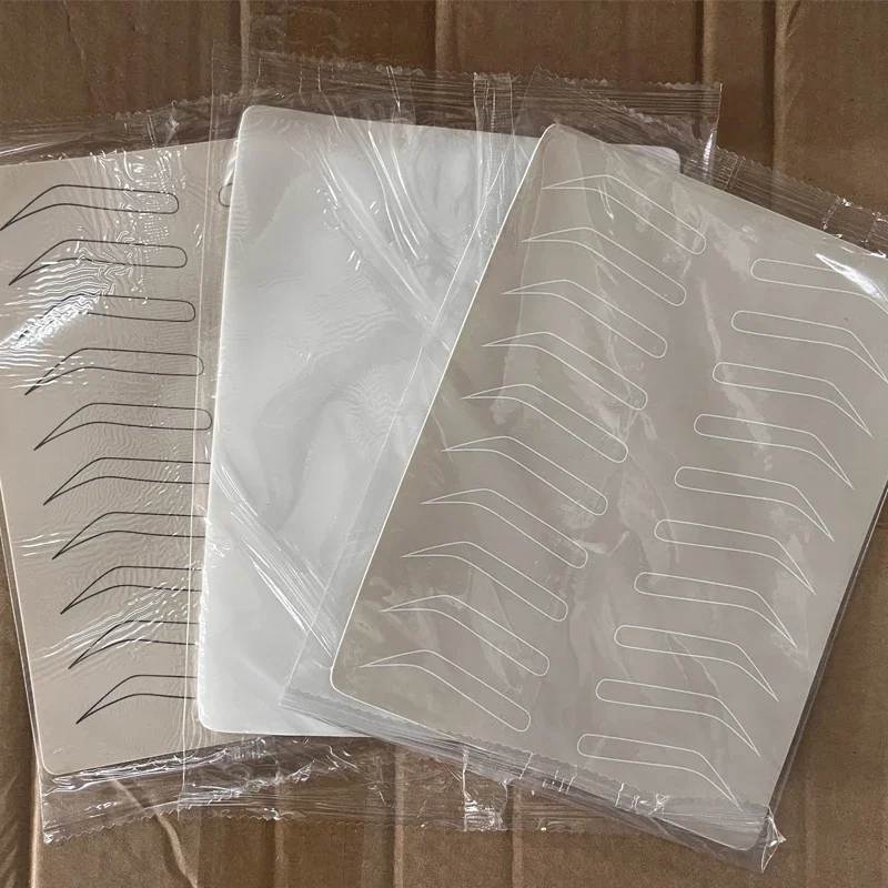 Microblading Supplies Augenbrauen-Übungs-Latex-Haut, Permanent-Make-up, Augenbrauen-Tattoo-Training, Haut, keine Tinte erforderlich, schwarz/weiße Linie Image