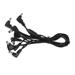 Guitar Power Tool Black Microphone Cable Flat Patch Effector Connecting Line Cord Pvc