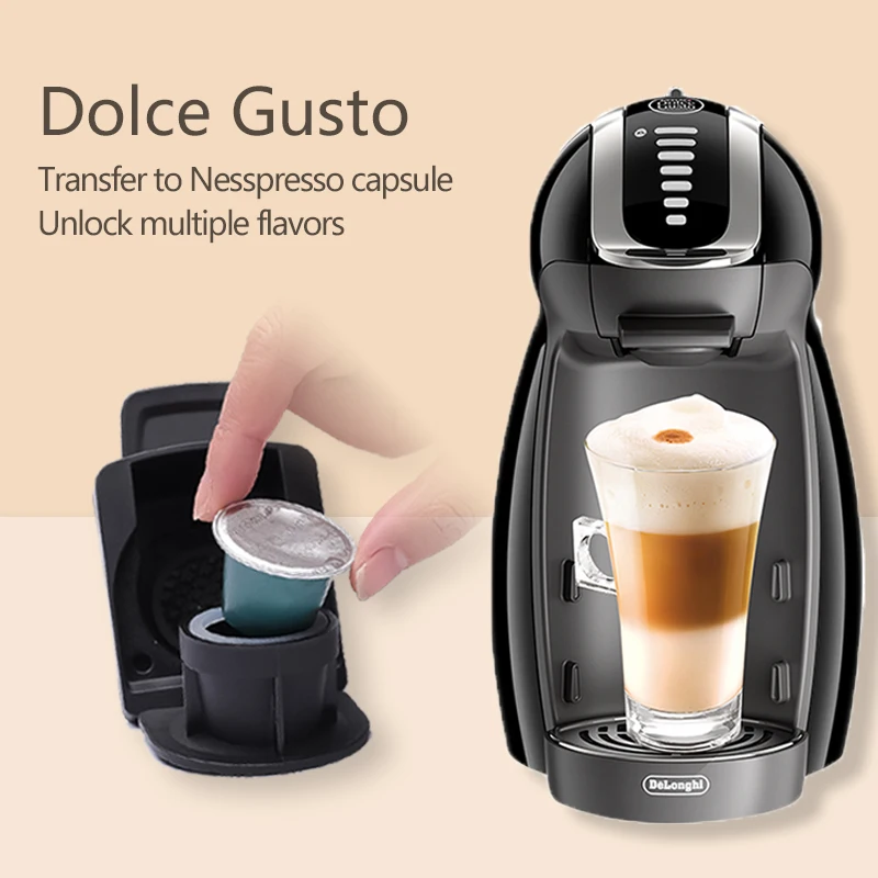 Wiederverwendbarer Kapseladapter für Dolce Gusto Kaffeekapsel, Konvertierung, kompatibel mit Genio S, Piccolo Machine Coffee Accesso