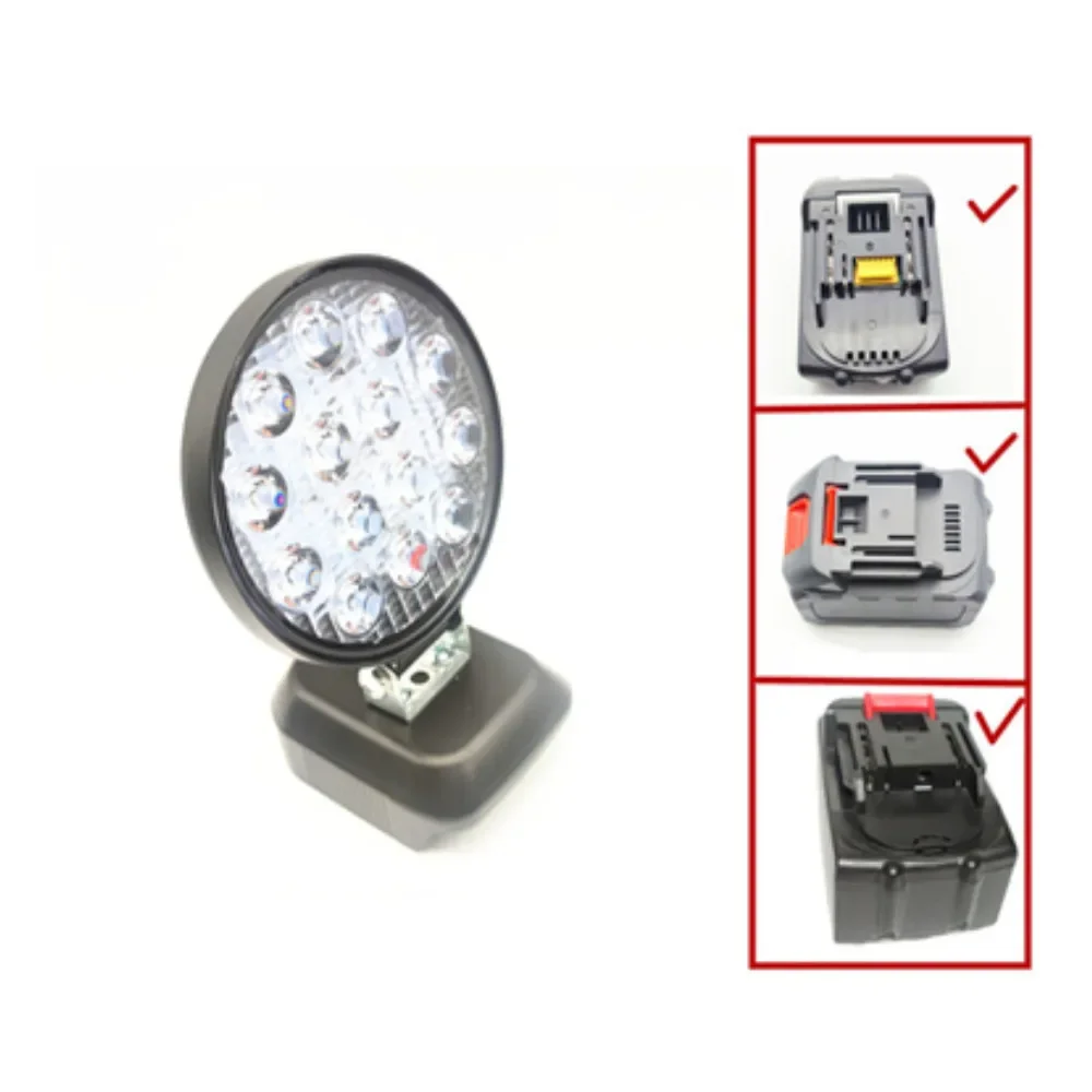 4-Zoll-LED-Arbeitsleuchte, 42 W, Taschenlampe für Makita, 14,4 V, 18 V, Werkzeug, kabelloses Notfall-Flut, kompatibel mit Autoreparatur ohne Batterie