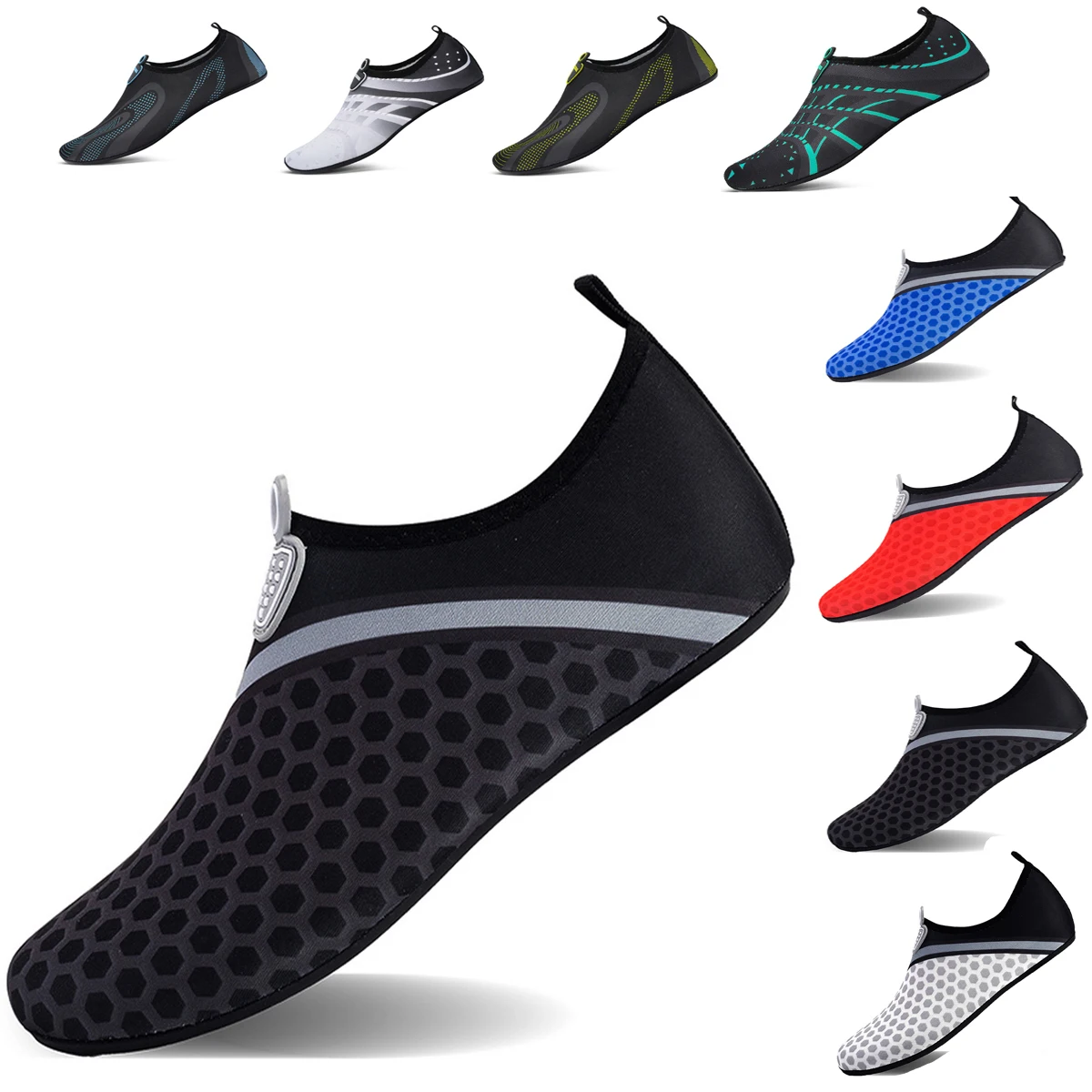 Aqua Schuhe Sommer Männlich Schwimmen Strand Barfuß Wasser Schuhe Frauen Licht Wader Angeln Meer Schuhe Kostenloser Versand Große Größe 48