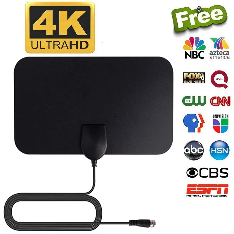 5000 Meilen 4k TV-Antenne 1080p DVB-T2 Booster HD für globale digitale TV RV Outdoor-Auto antenne Indoor-TV FM Radio Kanal Antenne Image