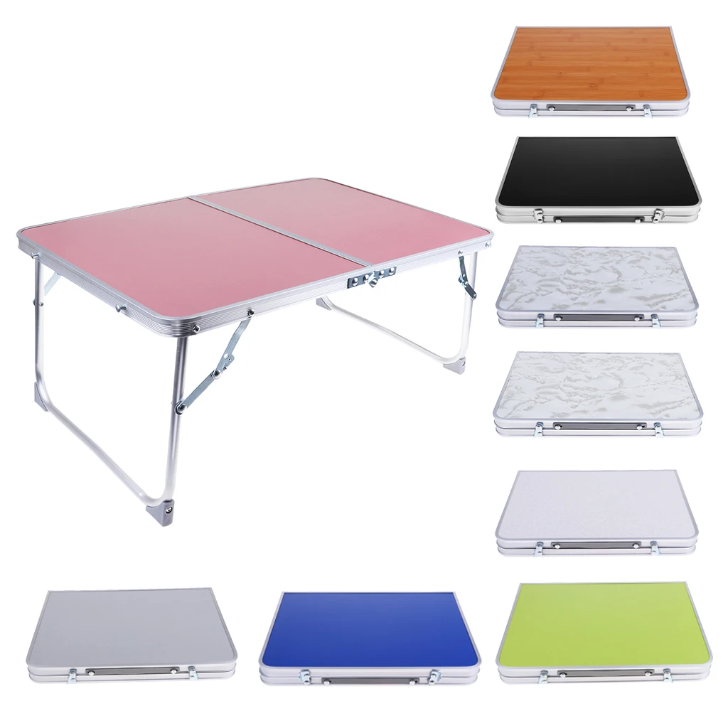 Aluminium Camping Klapptisch Frühstück Portion Bett Tablett Tragbare Picknick Tisch für Camping Wandern Im Freien Werkzeuge