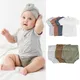 2023 Bambus faser Baby Kurzarm T-Shirt Sommer Baby Boy Mädchen Kleidung hohe Taille Babyhose