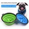 Slow Food Bowl kleiner großer Hund 1l Outdoor Travel Bowl für Hunde faltbar mit Schnalle Pet Feeder