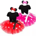 Baby Mädchen kleine Maus Kleid Kleinkind Kinder Halloween Party Cosplay Kostüm Tupfen Weihnachts