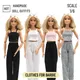 Skala 1/6 30cm Free Style Mix & Match Casual Tops Hosen für Barbie Blyth MH CD fr SD Kurhn BJD Puppe