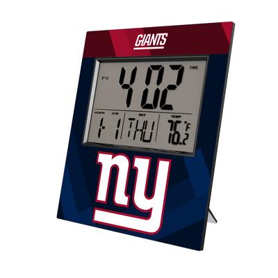 Keyscaper New York Giants Color Block Digital Desk Clock