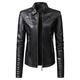 Dtydtpe Clearance Sales Jackets for Women Womens Long Sleeve Leather Jacket Motorcycle Leather Jacket Pu Leather Jacket Fashion Womens Jacket Coat Leather Jacket Women Black