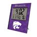 Keyscaper Kansas State Wildcats Cross Hatch Digital Desk Clock