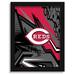 Cincinnati Reds 12" x 16" Team Comic Framed Art Print