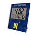 Keyscaper Navy Midshipmen Cross Hatch Personalized Digital Desk Clock