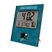 Keyscaper San Jose Sharks Cross Hatch Personalized Digital Desk Clock
