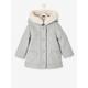 Coat with Hood for Baby Girls light grey