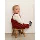 Corduroy Dungarees for Baby Boys red
